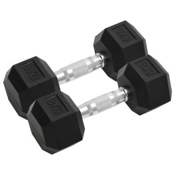 Dumbbells 16kg Cast Iron - Home & Gym Workout Equipment