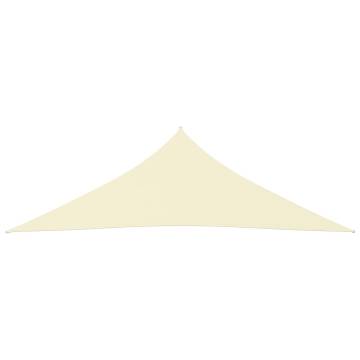 Sunshade Sail Oxford Fabric 3x3x4.24m Cream - Protect from Sun & Rain