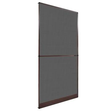 Brown Hinged Insect Screen for Doors - 120x240 cm