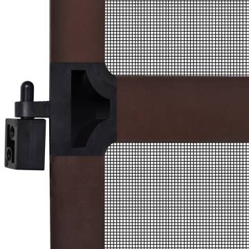 Brown Hinged Insect Screen for Doors - 120x240 cm