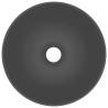 Dark Grey Round Ceramic Bathroom Sink | Hipomarket UK