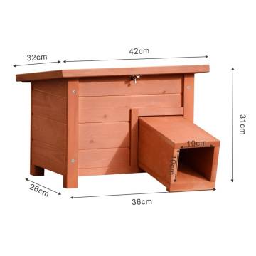 Pet Hedgehog House - Comfortable Wooden Shelter for Pets