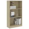 3-Tier Book Cabinet Sonoma Oak | Stylish Storage Solution