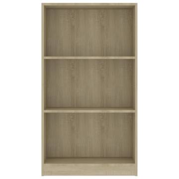 3-Tier Book Cabinet Sonoma Oak | Stylish Storage Solution