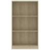 3-Tier Book Cabinet Sonoma Oak | Stylish Storage Solution