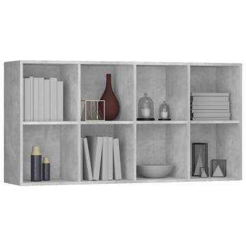 Concrete Grey Book Cabinet/Sideboard - Stylish & Practical