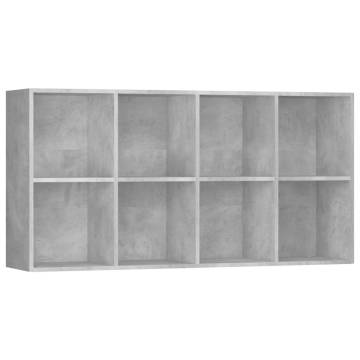 Concrete Grey Book Cabinet/Sideboard - Stylish & Practical