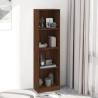 4-Tier Book Cabinet Brown Oak 40x24x143 cm Engineered Wood Colour brown oak Size 40 x 24 x 143 cm Quantity in Package 1 