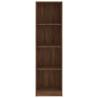 4-Tier Book Cabinet Brown Oak - Stylish Storage Solution