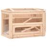 Hamster Cage 80x40x43 cm Solid Wood Fir | HipoMarket UK