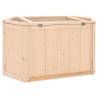 Hamster Cage 80x40x43 cm Solid Wood Fir | HipoMarket UK