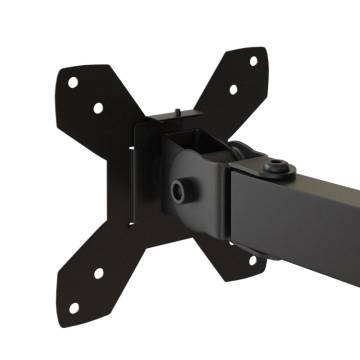 Adjustable Monitor Mount Black Steel VESA 75/100 mm