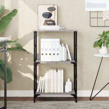 Bookshelf Grey Sonoma - Stylish & Sturdy Storage Solution