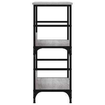 Bookshelf Grey Sonoma - Stylish & Sturdy Storage Solution