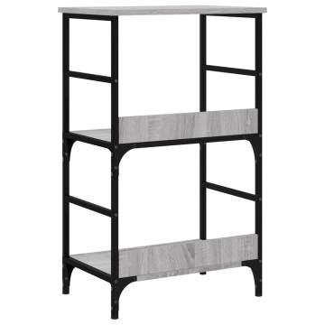 Bookshelf Grey Sonoma - Stylish & Sturdy Storage Solution