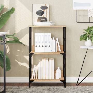 Bookshelf Sonoma Oak - Stylish Engineered Wood Storage Solution