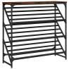 Shoe Rack Smoked Oak - Stylish & Durable Entryway Storage