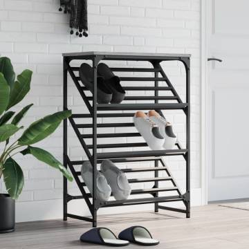 Shoe Rack Grey Sonoma - Elegant Storage Solution | Hipo Market