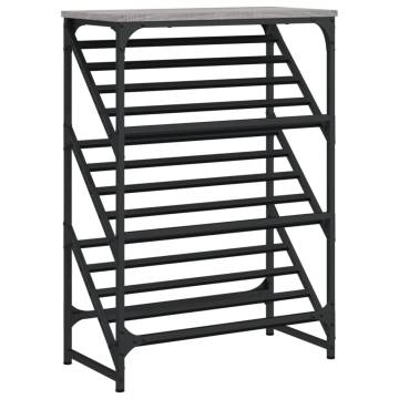 Shoe Rack Grey Sonoma - Elegant Storage Solution | Hipo Market