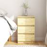 Bedside Cabinet 40x29.5x64 cm Solid Pine Wood Colour natural Quantity in Package 1 