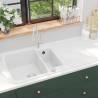 Granite Kitchen Sink Double Basins White Colour white 