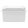 Granite Kitchen Sink Double Basins - White | HipoMarket