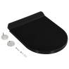 Soft-Close Toilet Seat with Quick-Release Design - Black