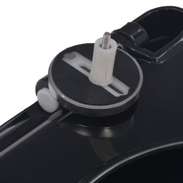 Soft-Close Toilet Seat with Quick-Release Design - Black