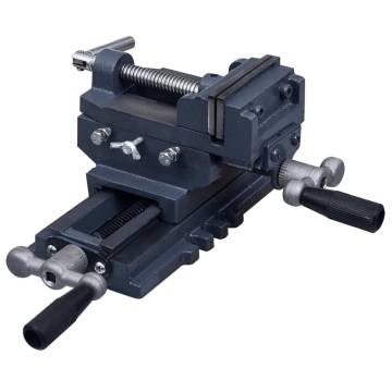 Manually Operated Cross Slide Drill Press Vice 70mm | HiPO Market