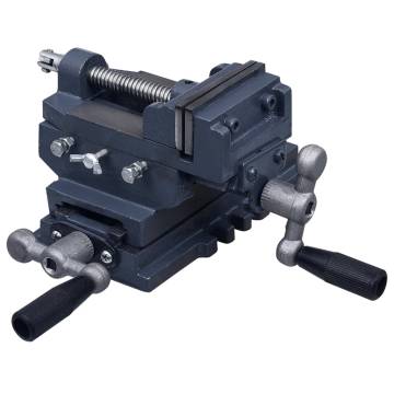 Manually Operated Cross Slide Drill Press Vice 70mm | HiPO Market