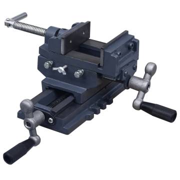 Manually Operated Cross Slide Drill Press Vice 70mm | HiPO Market