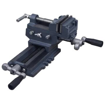 Manually Operated Cross Slide Drill Press Vice 70mm | HiPO Market