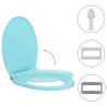 Soft-Close Green Oval Toilet Seat - Durable & Stylish