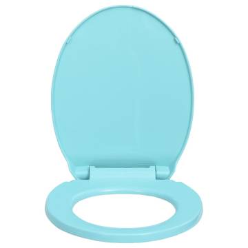 Soft-Close Green Oval Toilet Seat - Durable & Stylish