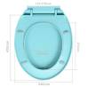 Soft-Close Green Oval Toilet Seat - Durable & Stylish