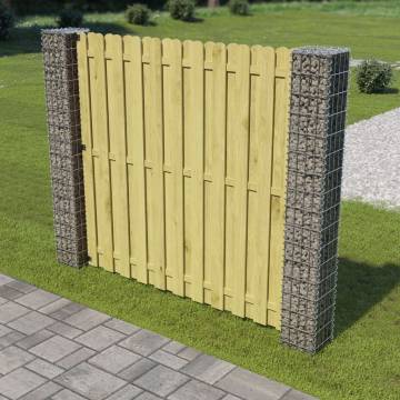 Garden Gabion Posts - Galvanised Steel 20x20x190 cm (2 pcs)