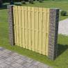 Garden Gabion Posts - Galvanised Steel 20x20x190 cm (2 pcs)