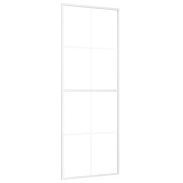 Frosted ESG Glass Sliding Door - 76x205 cm - White