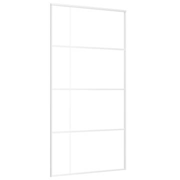 Sliding Door ESG Glass & Aluminium 102.5x205 cm - White