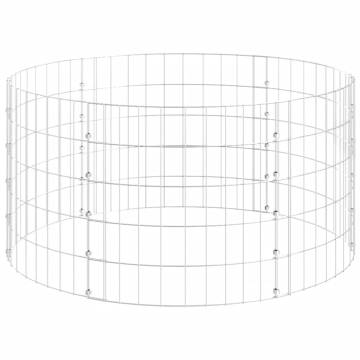 Circular Gabion Pole Galvanised Steel Ø100x50 cm | Hipomarket