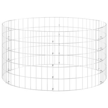 Circular Gabion Pole Galvanised Steel Ø100x50 cm | Hipomarket