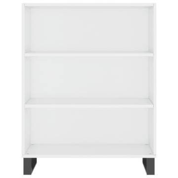 Elegant Highboard High Gloss White - 69.5x34x180 cm