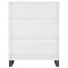 Elegant Highboard High Gloss White - 69.5x34x180 cm