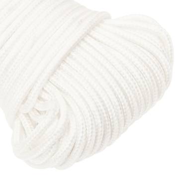 Boat Rope Full White 5 mm 25 m - Durable Polypropylene