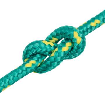 Boat Rope Green 8 mm 25 m - Durable Polypropylene for Sailing