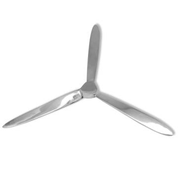 Wall-Mounted Aluminium Propeller - Silver 70 cm | HipoMarket