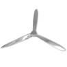 Wall-Mounted Aluminium Propeller - Silver 70 cm | HipoMarket