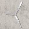 Wall-Mounted Aluminium Propeller - Silver 70 cm | HipoMarket