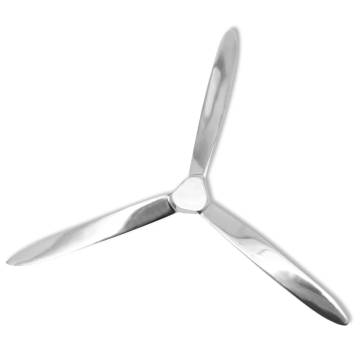 Wall-Mounted Aluminium Propeller - Silver 70 cm | HipoMarket