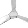 Wall-Mounted Aluminium Propeller - Silver 70 cm | HipoMarket